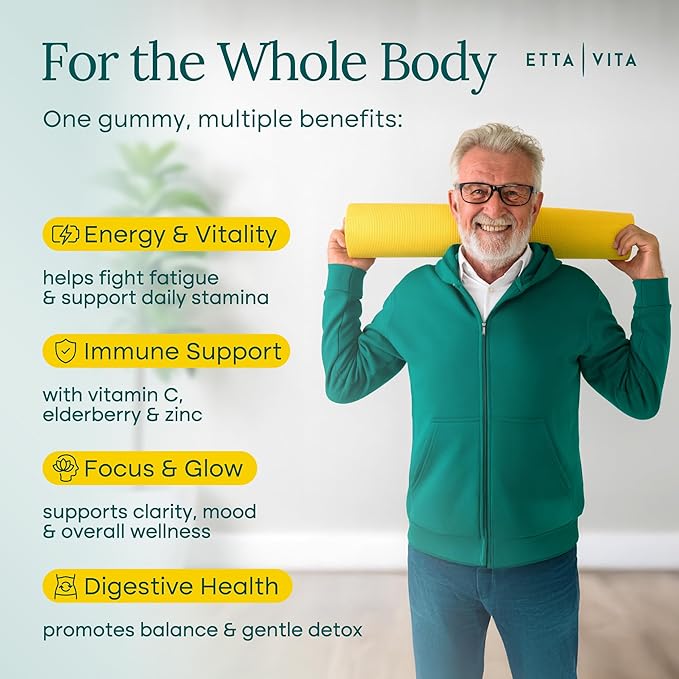 (120 Chews) Fruits and Veggies Supplement - Super Greens Gummies (9 Superfruits & 30 Veggies) Mushrooms, Fruit and Vegetable Vitamins, Non-GMO, Pectin-Based, Gluten-Free, No Capsules