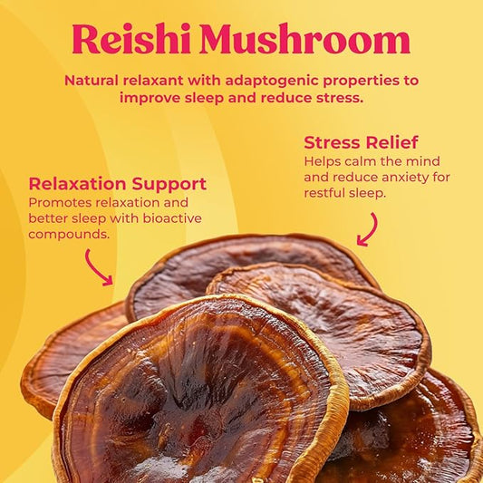 Fungiments Super Chill - Mushroom Supplement - Reishi Mushroom, Ashwagandha, Cortizol, L-Theanine, Passion Flower - Less Stress and Better Sleep (60 Capsules)